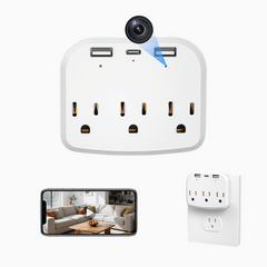 OVOC03 1080P Wireless Wall Outlet Charger Spy Cameras -main