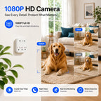 OVO-C-3: 1080P Hidden WiFi Wall Outlet Camera – Dual-Band WiFi & 24/7 Stealth Security