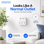 OVO-C-3: 1080P Hidden WiFi Wall Outlet Camera – Dual-Band WiFi & 24/7 Stealth Security