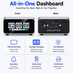 OVO Flip Vision: 1080P Hidden Security Camera Flip Clock | Dual-Band WiFi & CNC Aluminum Design