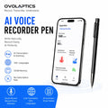 OVO-SP-1: 2-in-1 AI Voice Recorder Pen | Lifetime Free AI Transcription & Executive Summaries