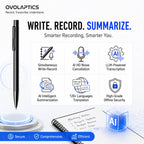 OVO-SP-1 AI Voice Recorder Pen [Founder's Edition] | Lifetime Free AI Transcription & Summaries