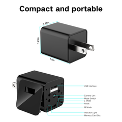 OVOC02  1080P Spy Camera USB Charger No WIFI  structure