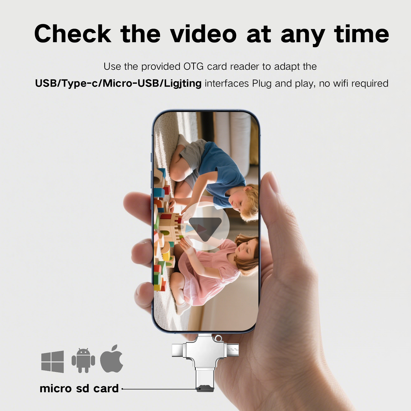 OVOC02  1080P Spy Camera USB Charger No WIFI  super reader support OTG