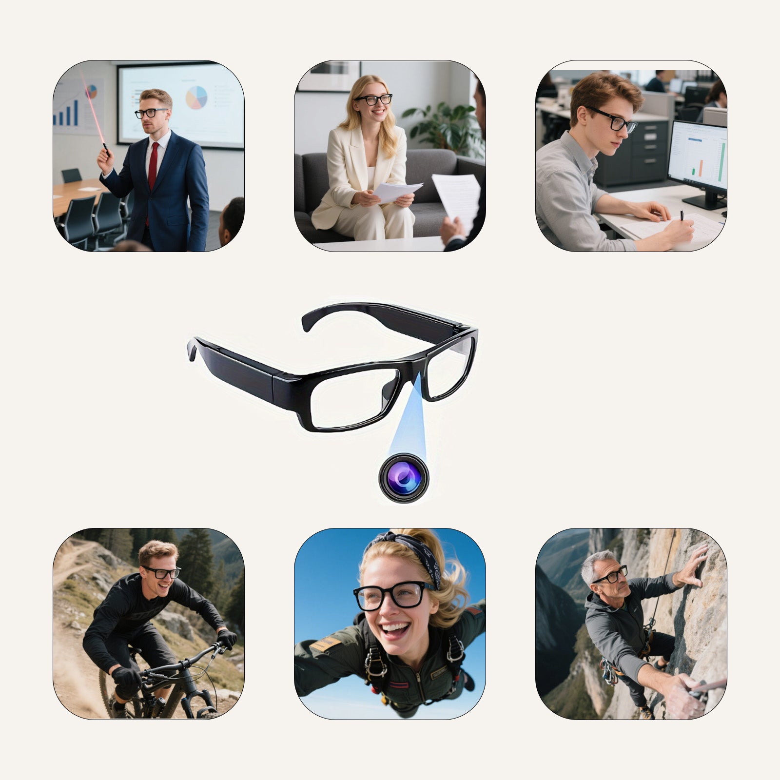 OVOG01 Glasses Spy Camera