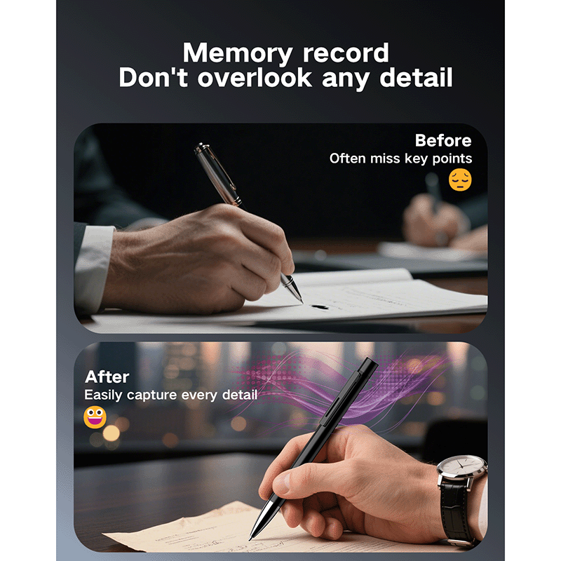 Ovolaptics AI Voice Recorder Pen with 64G Memory record