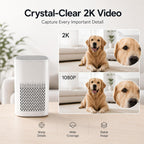 OVO-AP1: 2K Hidden Spy Air Purifier Camera | Dual-Band WiFi & 3000mAh Battery