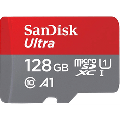 SanDisk 128GB Ultra microSDXC Memory Card with Adapter - Up to 140MB/s