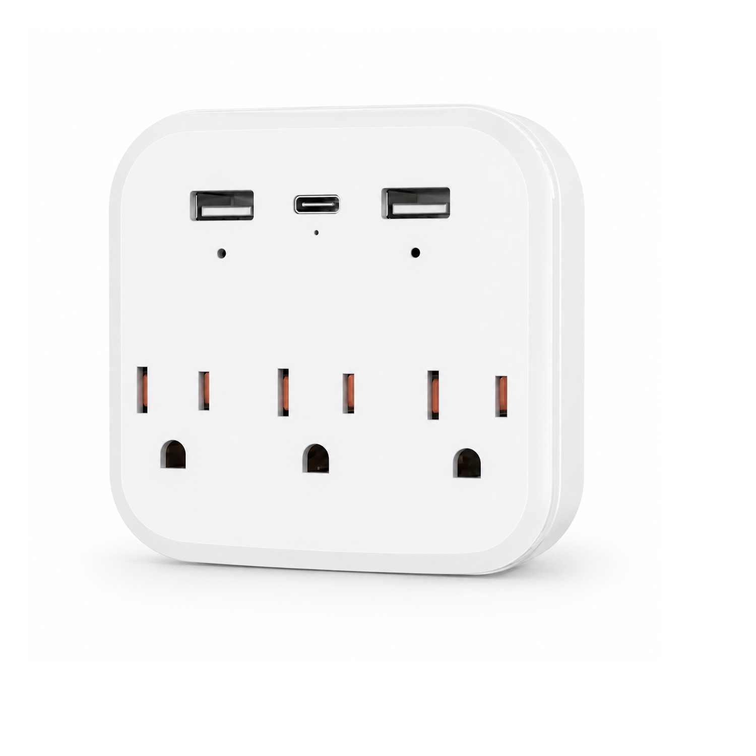 OVO-C-3 hidden wall outlet camera angled product view